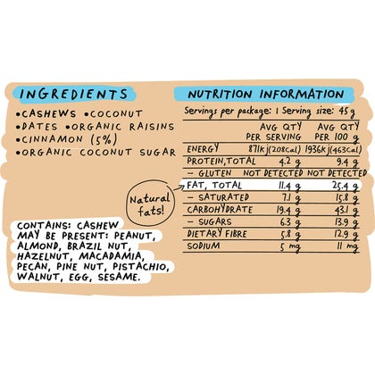 Blue Dinosaur Cinnamon Scroll Snack Bar 12x45g
