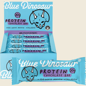 Blue Dinosaur Chocolate Protein Bar 60g Pack of 12 Combo