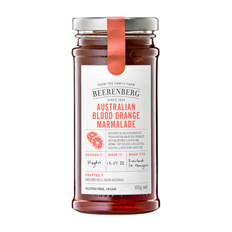 Beerenberg All Natural Blood Orange Marmalade 300g Front