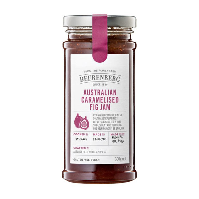 Beerenberg All Natural Caramelised Fig Jam 300g Front