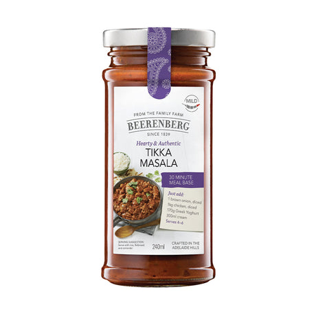 Beerenberg Tikka Masala 30 Minute Meal Base 240mL Front