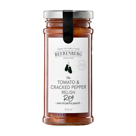Beerenberg Tomato & Cracked Pepper Relish 265g Front