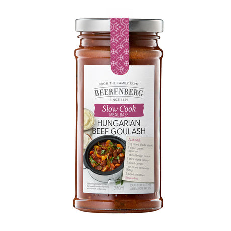 Beerenberg Hungarian Beef Goulash Slow Cook Meal Base 240 mL Front