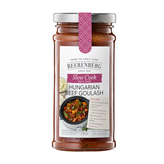 Beerenberg Hungarian Beef Goulash Slow Cook Meal Base 240 mL Front