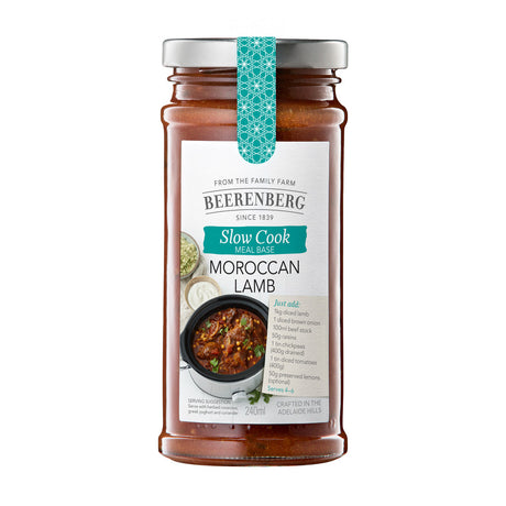 Beerenberg Moroccan Lamb Slow Cook Meal Base 240mL Front
