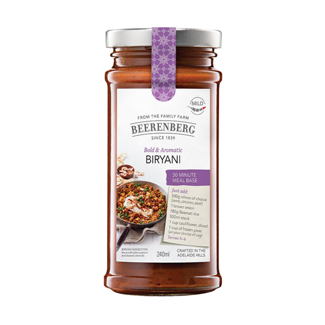 Beerenberg Biryani Meal Base 240 mL Front