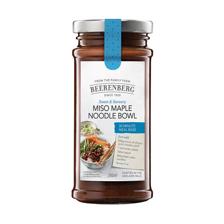 Beerenberg Miso Maple Noodle Bowl Meal Base 240 mL Front