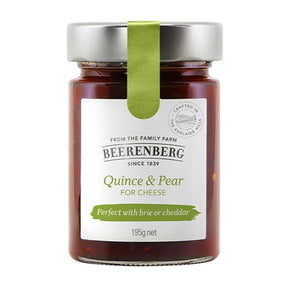 Beerenberg All Natural Quince & Pear for Cheese 195g Front