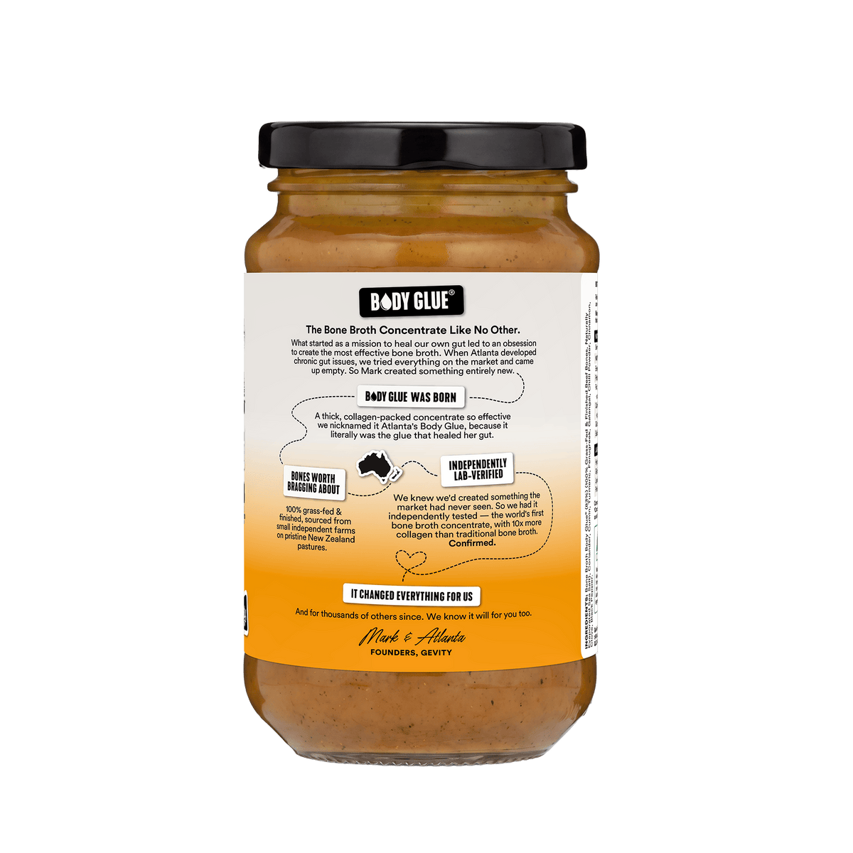 Gevity Rx Curry Bone Broth Concentrate 390g product usage information graphic