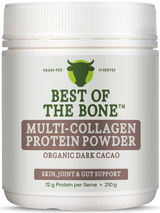 Best of the Bone Multi-Collagen Protein Powder Raw Organic Cacao 210g