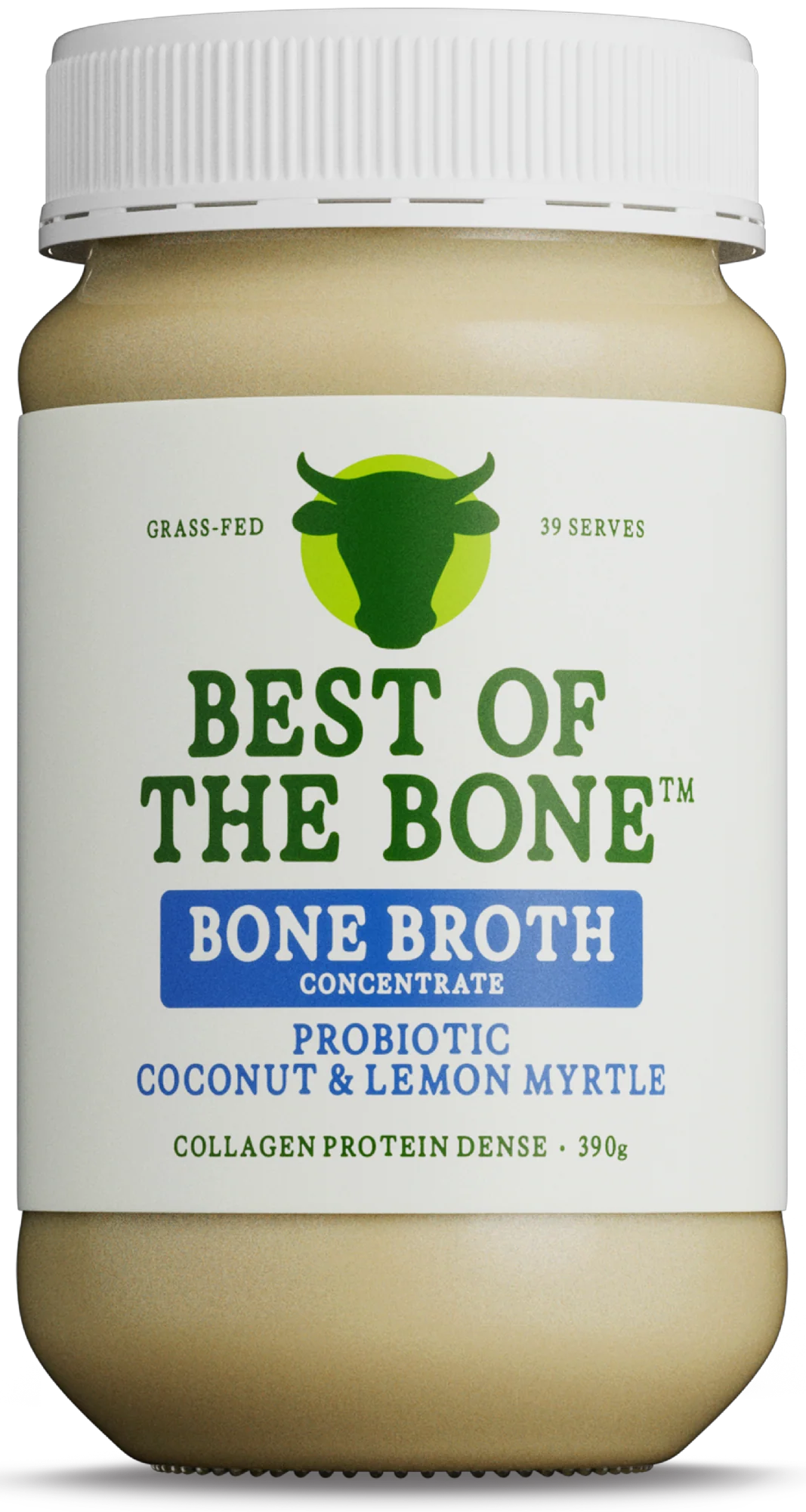 Best Of The Bone Bone Broth Concentrate Probiotic Coconut & Lemon Myrtle 390g