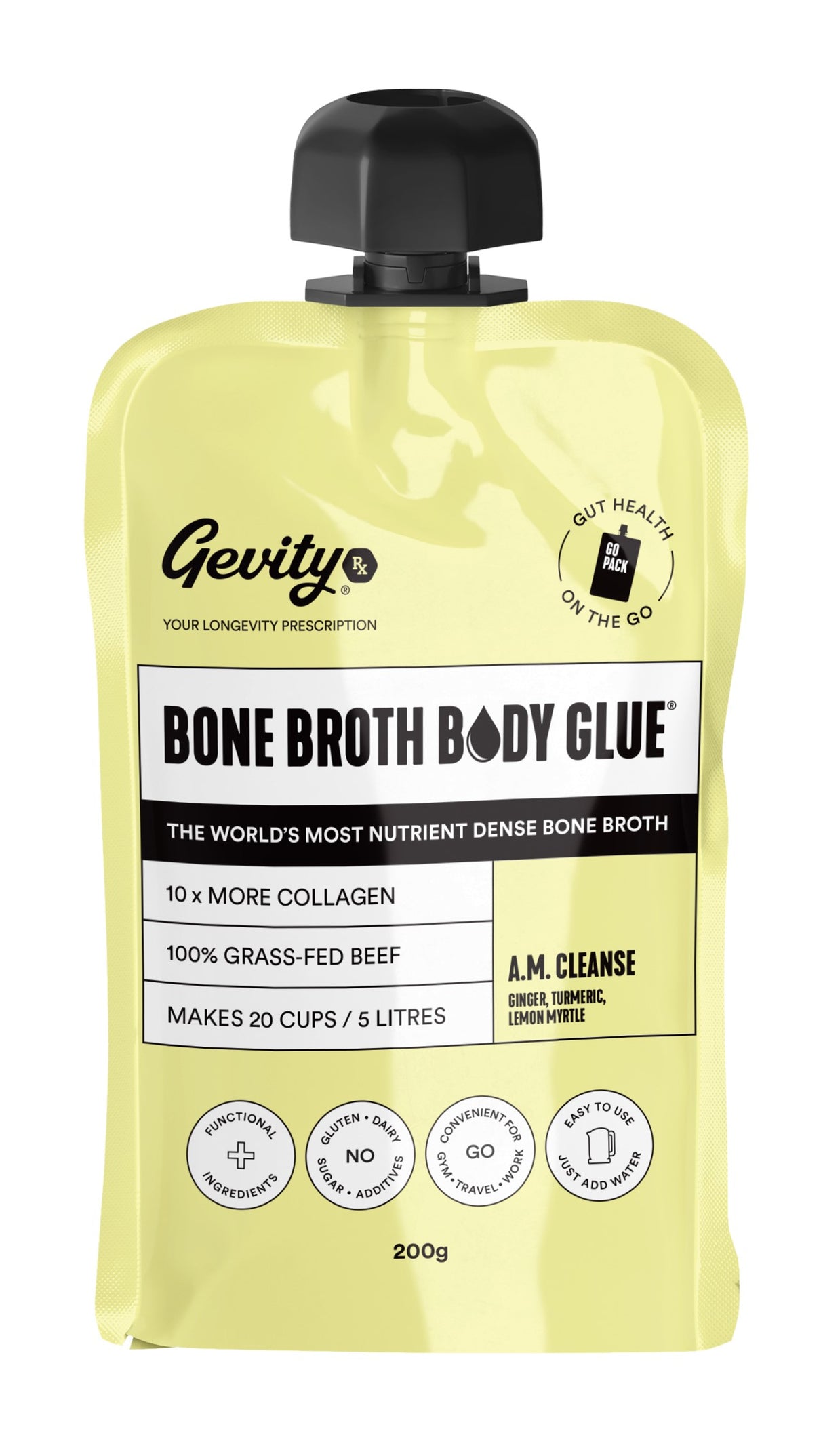 Gevity Rx BoneBroth Body Glue Go Pouch - A.M. Cleanse