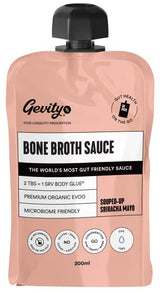 Gevity Rx Bone Broth Sauce Souped-Up Sriracha Mayo Go Pack 200ml Front