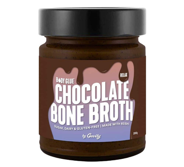 Gevity Rx Chocolate Bone Broth Relax 200g front