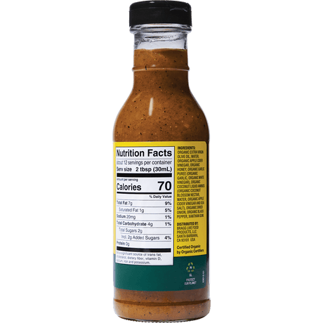 Bragg Healthy Salad Dressing Vinaigrette 354ml right side view