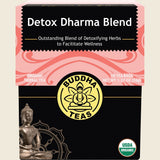 Buddha Teas Organic Herbal Tea Bags Detox Dharma Blend 18pk