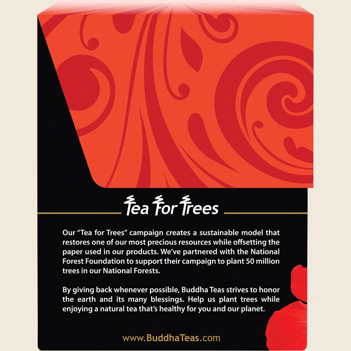 Buddha Teas Organic Herbal Tea Bags Hibiscus Tea 18pk