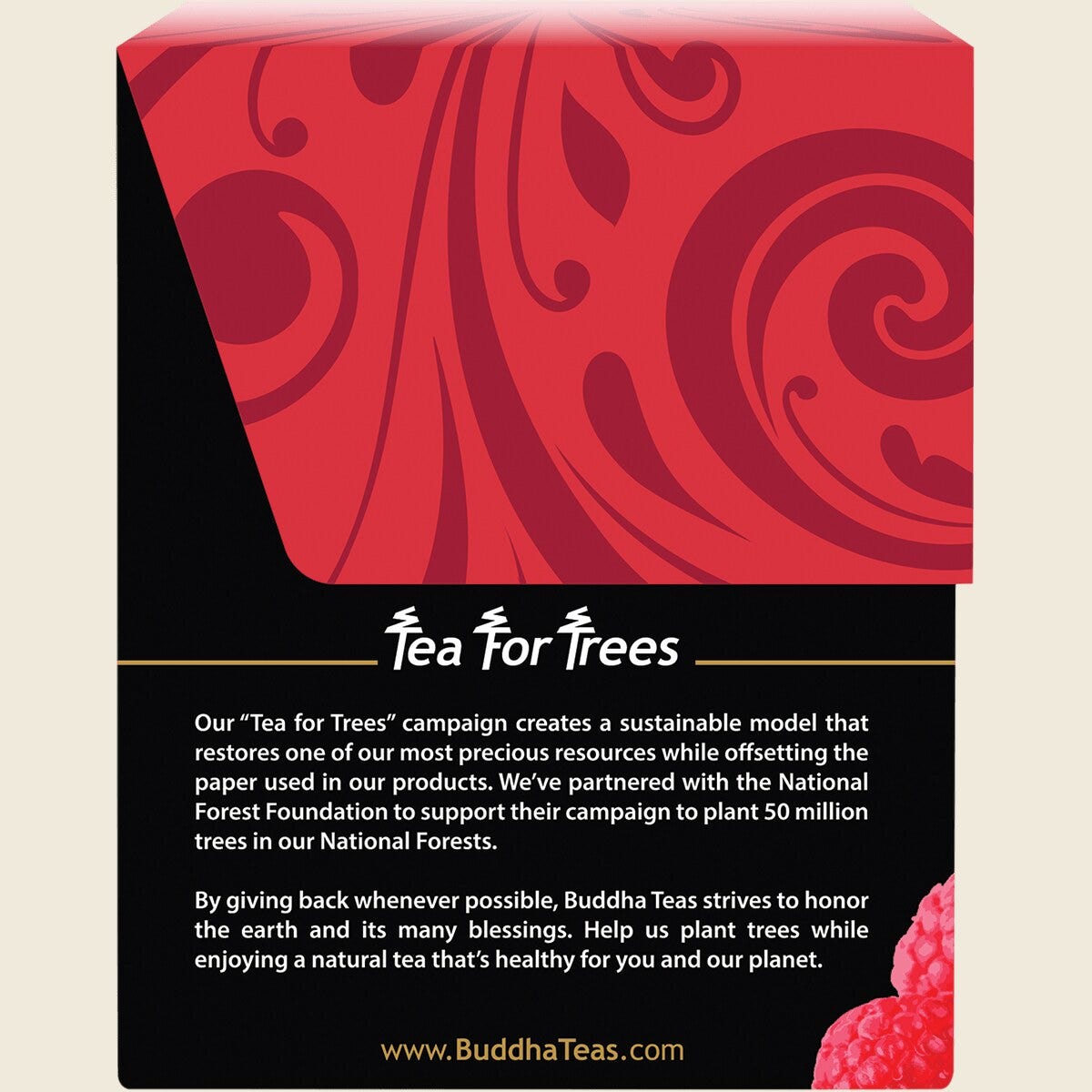 Buddha Teas Organic Herbal Tea Bags Raspberry Leaf Tea 18pk