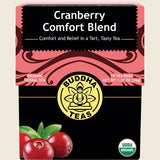 Buddha Teas Organic Herbal Tea Bags Cranberry Comfort Blend 18pk