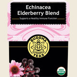 Buddha Teas Organic Herbal Tea Bags Echinacea Elderberry Blend 18pk