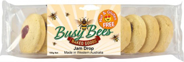 Busy Bees Gluten Free Jam Drops 180g Front
