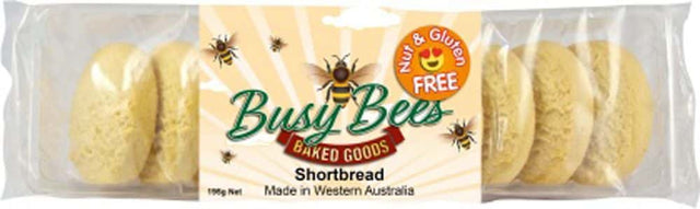 Busy Bees Gluten Free Shortbread 195g Front