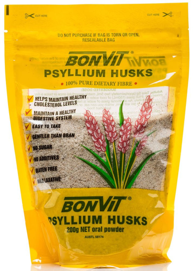 Bonvit Psyllium Husk Gluten Free 200g Front