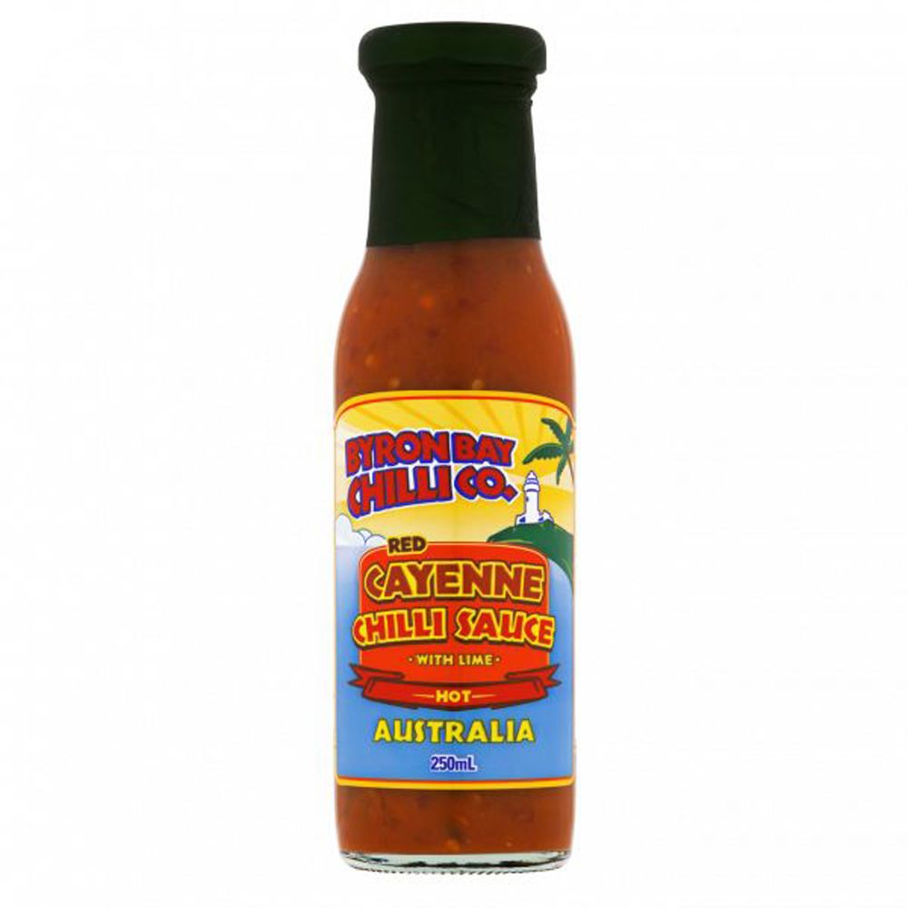 Byron Bay Chilli Red Cayenne Sauce 250ml Front
