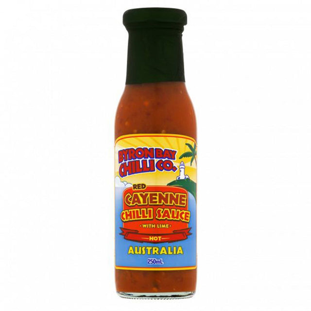 Byron Bay Chilli Red Cayenne Sauce 250ml Front
