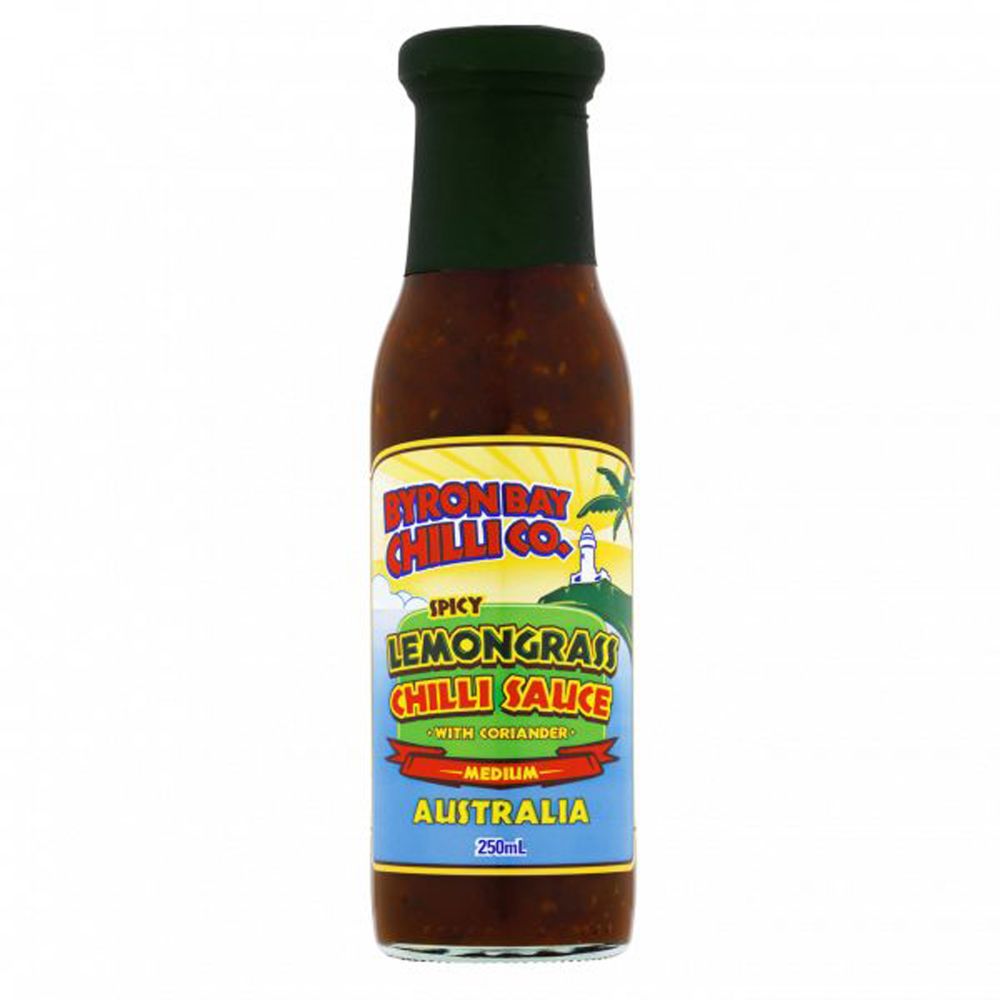 Byron Bay Chilli Spicy Lemongrass Chilli Sauce with Coriander 250ml Front