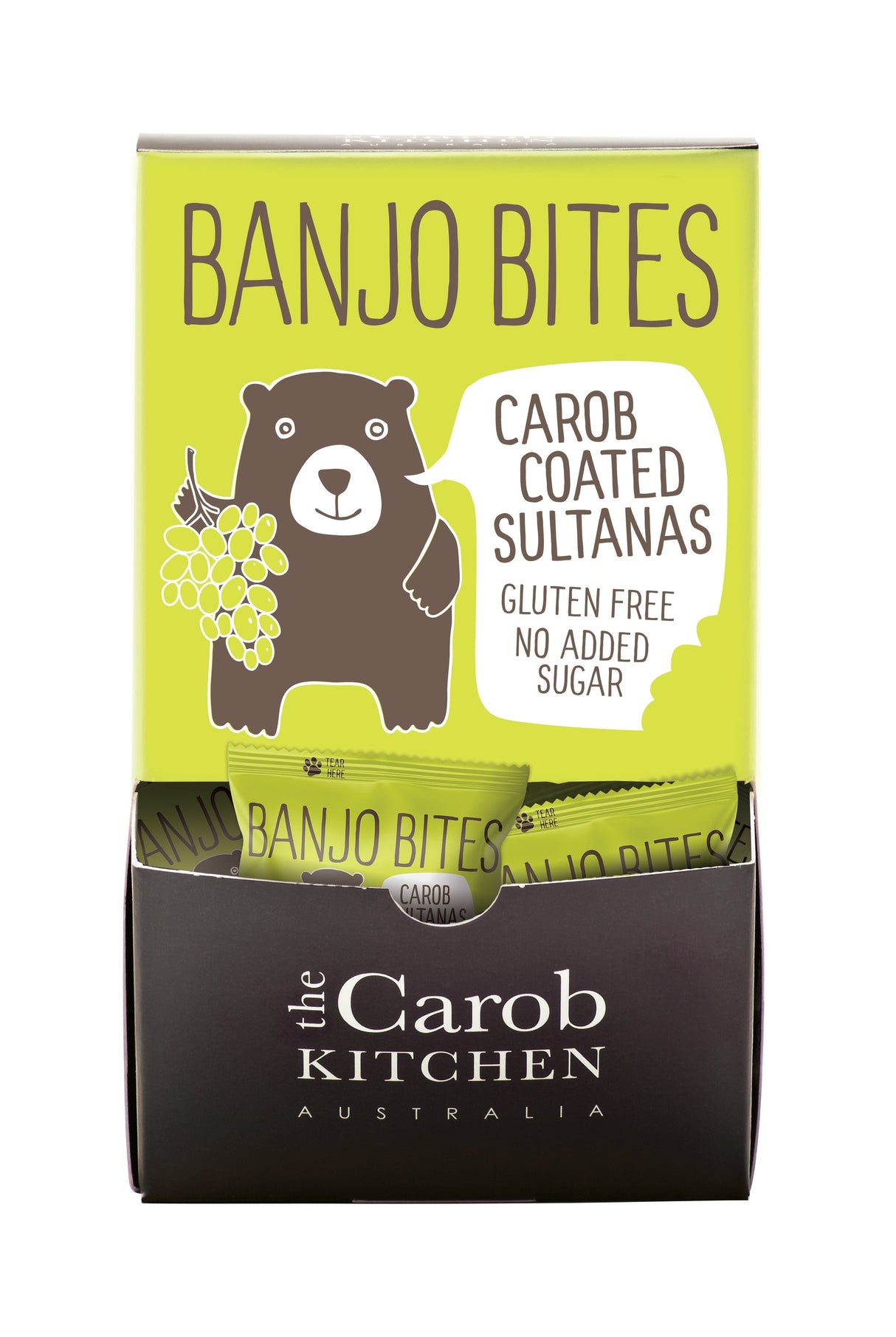 The Carob Kitchen Banjo Bites Carob Coated Sultanas 20g x 45