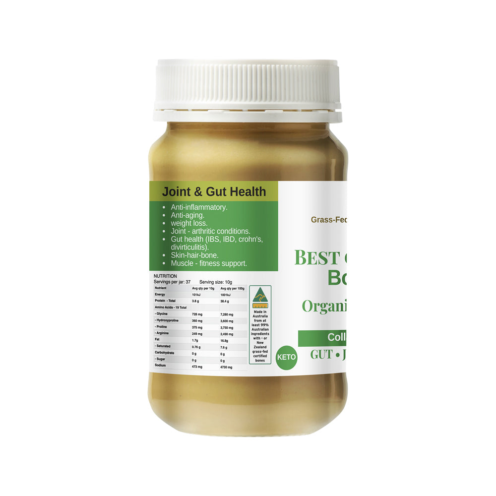 Best Of The Bone - Organic Italian Herbs & Garlic Bone Broth Superfood  390g