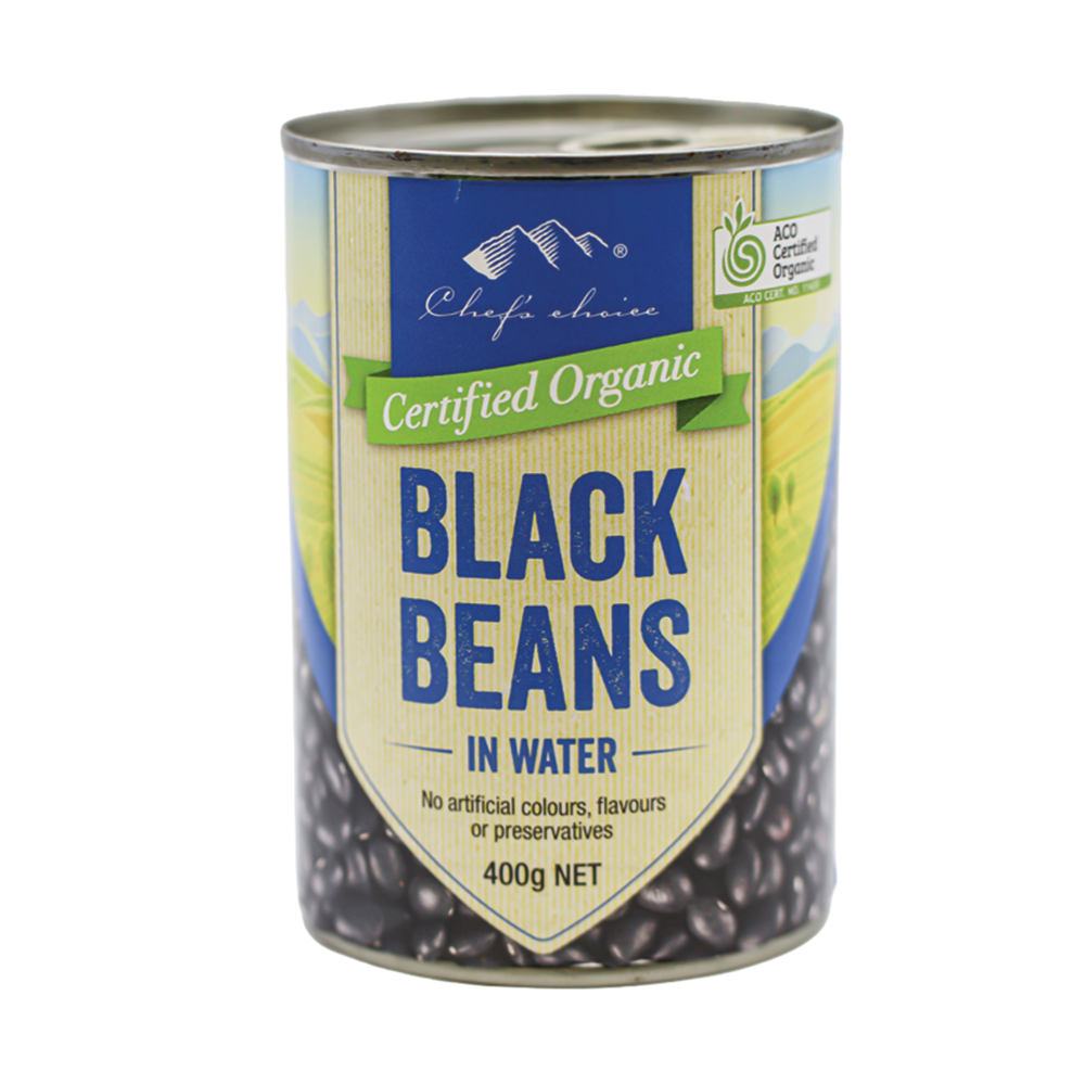 Chef's Choice Organic Black Beans 400g