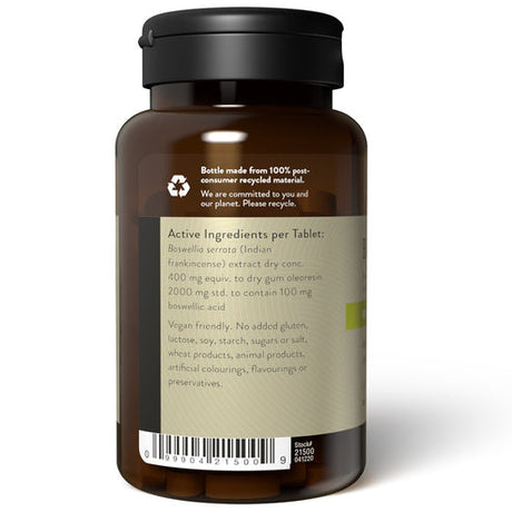 Natures Sunshine Boswellia 2000 2g 90 Tabs Back