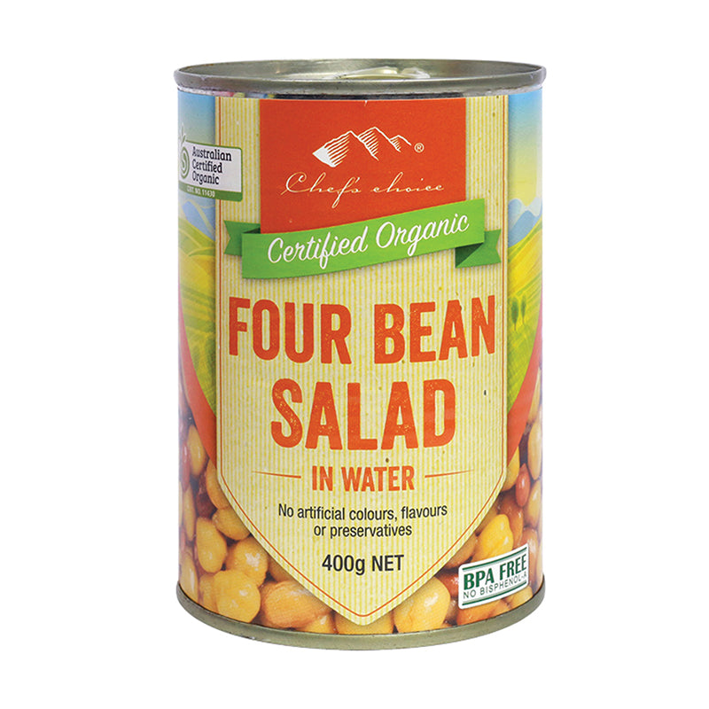Chef's Choice Organic 4 Bean Salad 400g