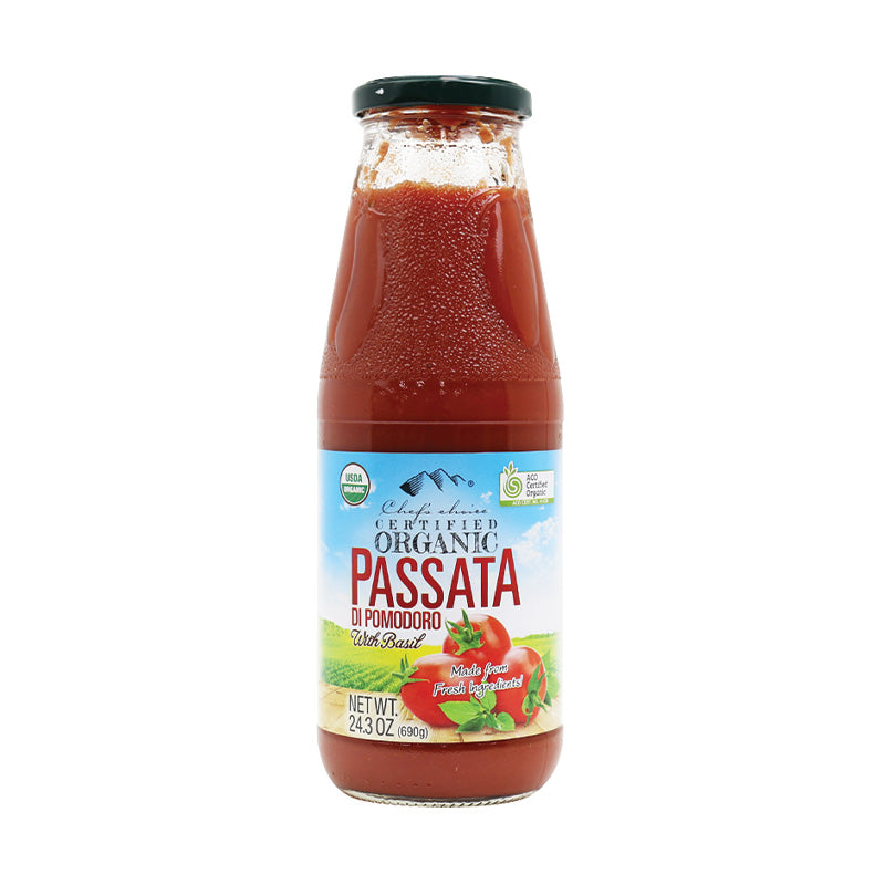 Chef's Choice Certified Organic Passata Di Pomodoro with Basil 690g
