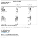 Chief Nutrition Organic Beef Liver Powder 180g