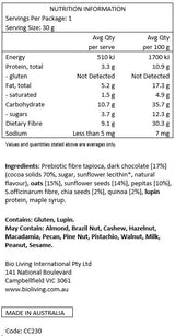 Chief Nutrition Thankful Bar - Choc Chia 30g (12 bars)