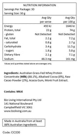 Chief Whey Protein Concentrate Smooth Chocolate 900g