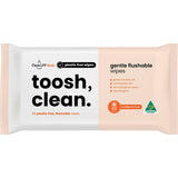 CleanLife Toosh Clean Flushable Plastic Free Wipes 80pk