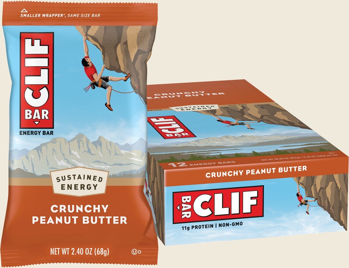 CLEARANCE - Clif Energy Bar Crunchy Peanut Butter 68g Front