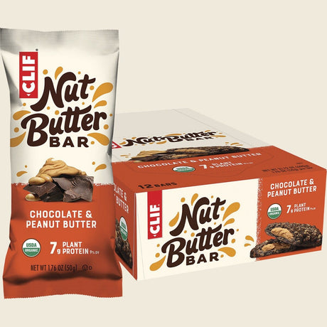 CLEARANCE - Clif Nut Butter Bar Chocolate & Peanut Butter 50g Front