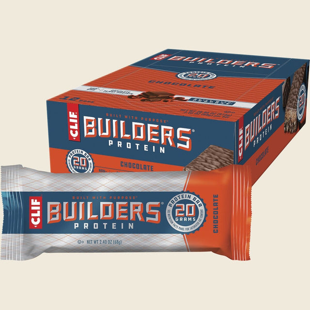 CLEARANCE - Clif Builders Bar Chocolate 68g Front