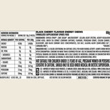 Clif Bloks Energy Chews Black Cherry 50Mg Caffeine 60g Pack of 18 Nutritional Information