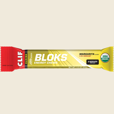 Clif Bloks Energy Chews Margarita 150Mg Sodium 60g Pack of 18 Single Bar