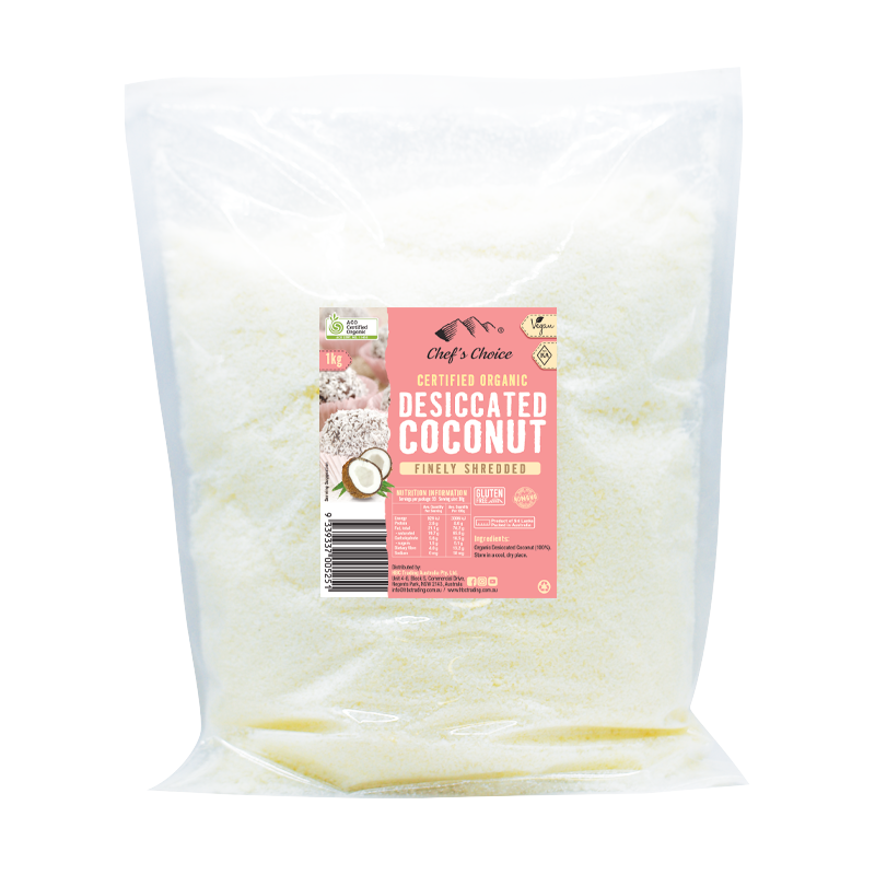 Chef's Choice Certified Organic Desiccated Coconut 1kg