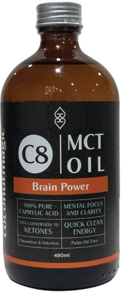 Coconut Magic C8 MCT Oil Brain Power 480ml Front