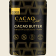 Power Super Foods Certified Organic Cacao Gold Butter Chunks Raw 250g front
