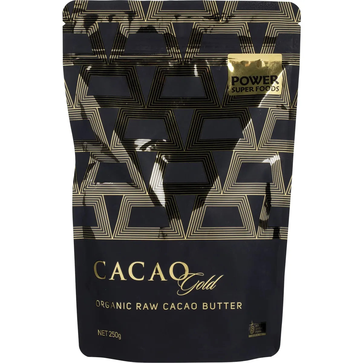 Power Super Foods Cacao Gold Butter Chunks Raw Certified Organic
