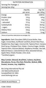 Crumble Charms Raspberry Love Wheel 60g x 8 Nutritional Information